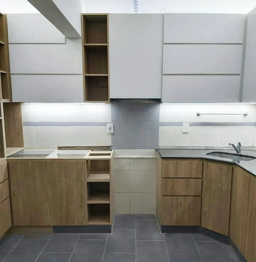 Amoblamiento de Cocina Integral - Diseño Nórdico Combinado