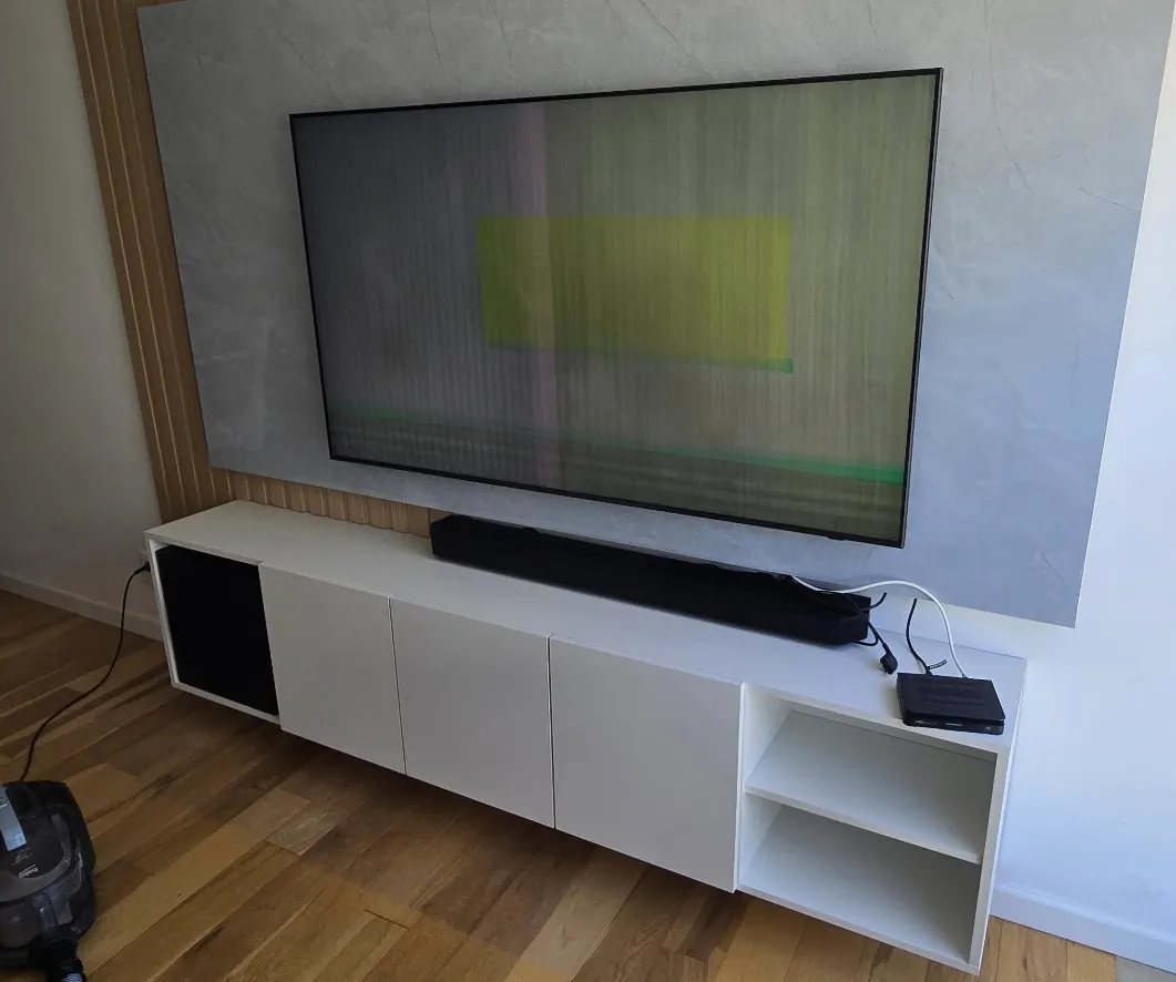 Rack Mural Suspendido - Línea Minimal White